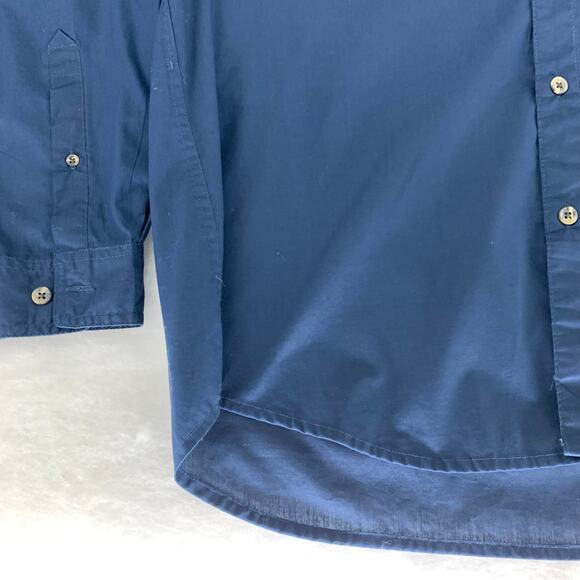 Columbia Navy Blue Long Sleeve Mens Casual Long Sleeve Shirt Size L - Picture 8 of 15